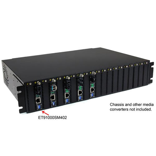 StarTech.com Gigabit Ethernet Single Mode Fiber Media Converter SC 40 km - 1000 Mbps