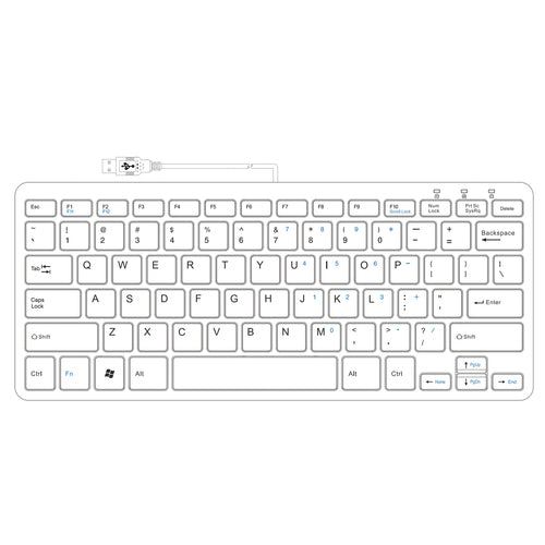 R-Go Tools Ergonomic keyboard R-Go Compact, compact keyboard, flat design, QWERTY (US), wired, black