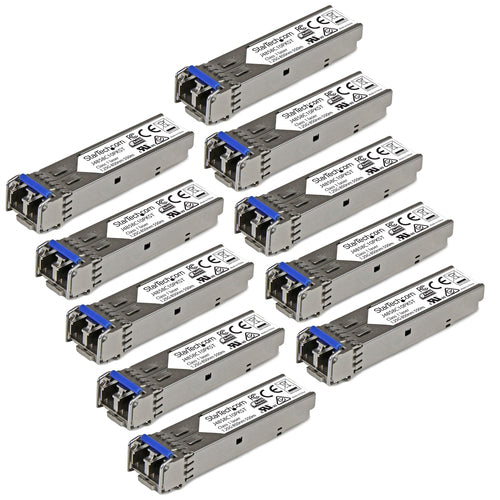 StarTech.com HP J4859C Compatible SFP Transceiver Module - 1000BASE-LX - 10 Pack~10 pack HPE J4859C Compatible SFP Module - 1000BASE-LX - 1GbE Single Mode /Multi Mode Fiber Optic Transceiver - 1GE Gigabit Ethernet SFP - LC 10km - 1310nm - DDM HPE 1400,
