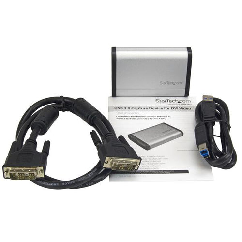 StarTech.com USB 3.0 Capture Device for High-Performance DVI Video - 1080p 60fps - Aluminum - TAA