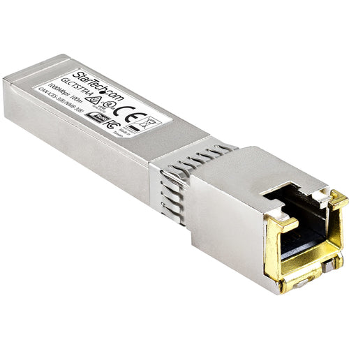 StarTech.com Cisco GLC-T Compatible SFP Module - 1000BASE-T - SFP to RJ45 Cat6/Cat5e - 1GE Gigabit Ethernet SFP - RJ-45 100m - Cisco Firepower, ASR920, IE2000