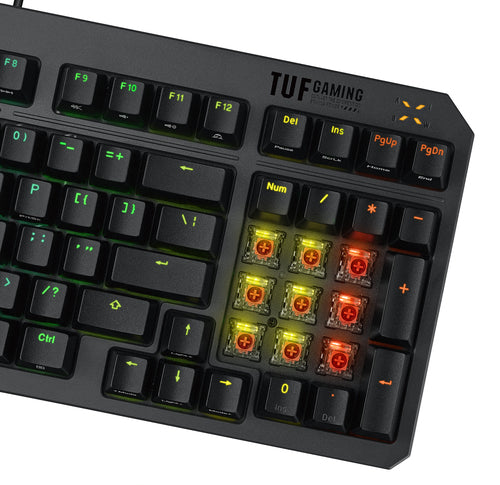 ASUS TUF Gaming K3 Gen II keyboard USB QWERTY Spanish Black