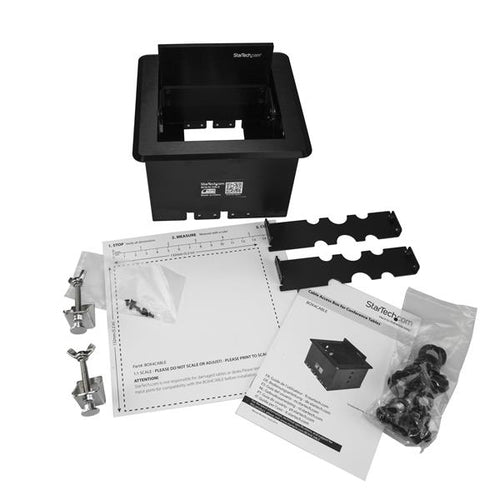 StarTech.com Conference Table Cable Management Box - Table Top - Conference Room AV - Conference Table Connectivity Box