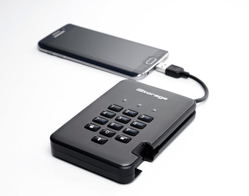 iStorage diskAshur PRO² SSD 1TB | Secure Portable Solid State Drive |FIPS 140-2 Level 3 certified | AES-XTS 256-bit Hardware Encryption | PIN protected | OS & Platform Independent |GDPR, TAA Compliant|Brute force hack defence | Dust/Water Resistant