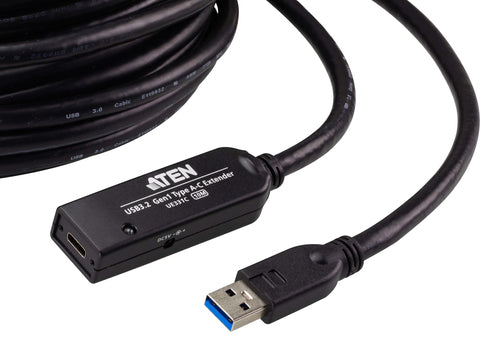 ATEN UE331C USB cable USB 3.2 Gen 1 (3.1 Gen 1) 10 m USB A 5 Gbit/s Black