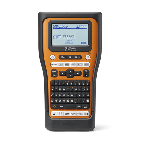 Brother PT-E560BTVP label printer Thermal transfer 180 x 180 DPI 20 mm/sec Wired & Wireless HSE/TZe Bluetooth QWERTY