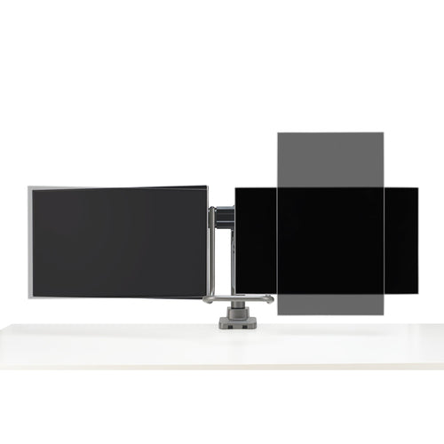 Kensington SmartFit Dual Monitor Arm with Crossbar and Handle