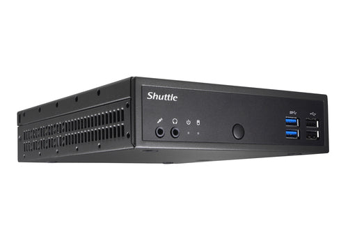 Shuttle XPС slim DH02U3 PC/workstation barebone 1.3L sized PC Black i3-7100U Intel SoC BGA 1356 2.4 GHz