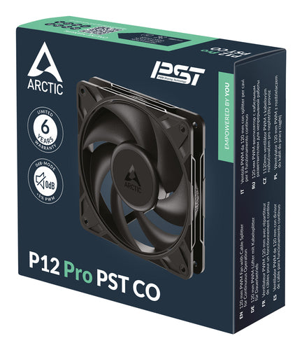 ARCTIC Freezer P12 Pro PST CO - 120 mm PWM Fan with Cable Splitter for Continuous Operation