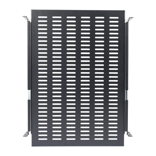 StarTech.com 2U Sliding Server Rack Mount Shelf - 20 to 30in Adjustable Mounting Depth - Vented - 50lb - Heavy Duty Universal 19” Rack Shelf for Equipment Rack - 24in Deep