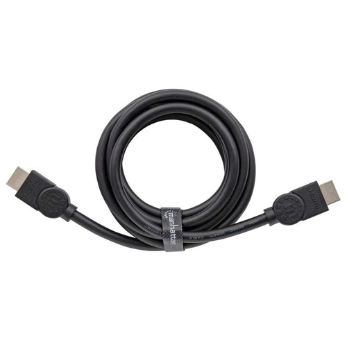 Manhattan HDMI 8K@60Hz Cable with Ethernet, 2m, Certified, Suitable for ALL 8K, 4K & 1080p/HD uses - when upgrading now or have it ready for when you need it, Male to Male, Black, 4K@120Hz, Lifetime Warranty, Ultra High Speed
