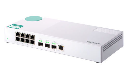 QNAP QSW-308-1C network switch Unmanaged Gigabit Ethernet (10/100/1000) White