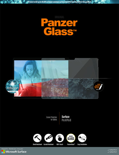 PanzerGlass ™ Microsoft Surface Pro X | Screen Protector Glass