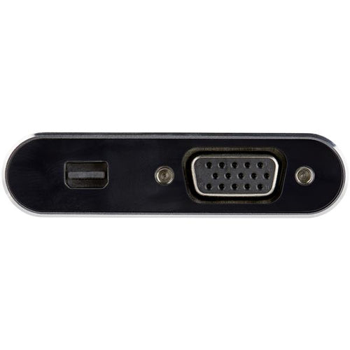 StarTech.com USB C Multiport Video Adapter - USB-C to 4K 60Hz Mini DisplayPort 1.2 or 1080p VGA Monitor Adapter - USB Type-C 2-in-1 MDP HBR2 HDR/VGA Display Converter - TB3 Compatible
