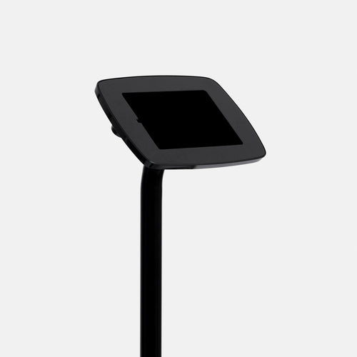 Bouncepad Original Floorstanding Slim with USB Cable | Exposed Front Camera and Home Button | Black | Samsung Galaxy Tab A9 and A11 8.7 Inch (2023 - 2025)