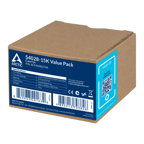 ARCTIC S4028-15K - 40 mm Server Fan | Value Pack