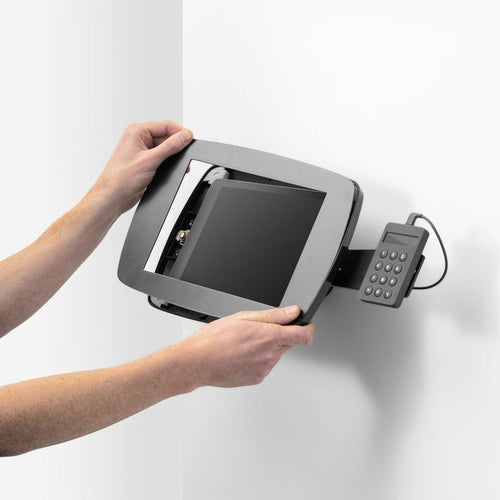 Bouncepad Wallmount + Card Reader Mount tablet security enclosure Black 25.9 cm (10.2")