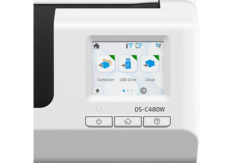 Epson DS-C480W Sheet-fed scanner Black, Grey