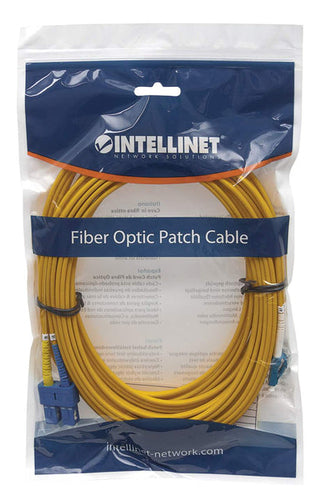 Intellinet 760805 InfiniBand/fibre optic cable 15 m LC SC SMF Yellow