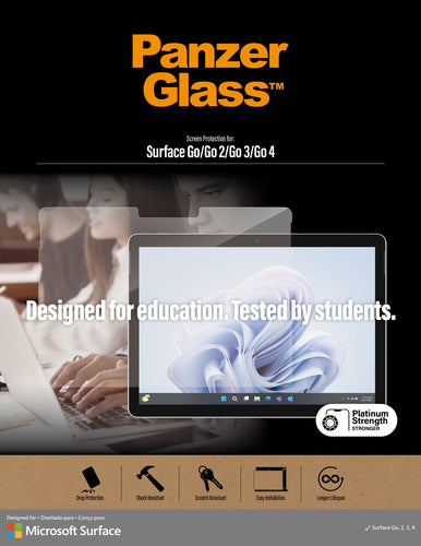 PanzerGlass ® Screen Protector Microsoft Surface Go 4 | Go 3 | Go 2 | Go Clear screen protector 1 pc(s)