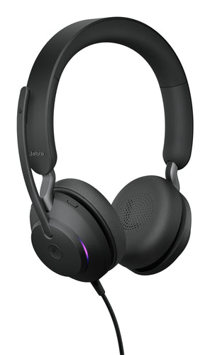 Jabra Evolve2 40 SE MS Stereo Headset Wired Head-band Calls/Music USB Type-C / USB Type-A Black