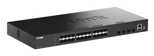 D-Link 28-Port Gigabit SFP Stackable Smart Managed Switch with 4 x 10G SFP+ Ports
