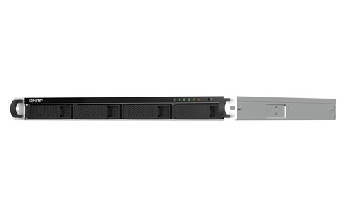 QNAP TS-464U NAS Rack (1U) Intel® Celeron® N5095 8 GB DDR4 0 TB QNAP QTS Aluminium, Black