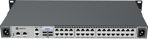 Vertiv Avocent KVM-over-IP Switch 32-port, 2 digital KVM path, dual AC power supply, TAA