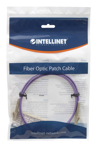 Intellinet 752183 InfiniBand/fibre optic cable 1.5 m LC MMF Violet