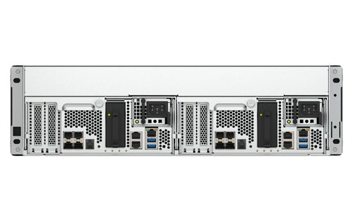 QNAP ES1686dc R2 NAS Rack (3U) Intel® Xeon® D D-2123IT 32 GB DDR4 0 TB QNAP QES Black, Grey