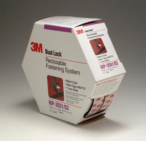 3M CABLE MGMY 1X115 DUAL LOCK Black Polyolefin