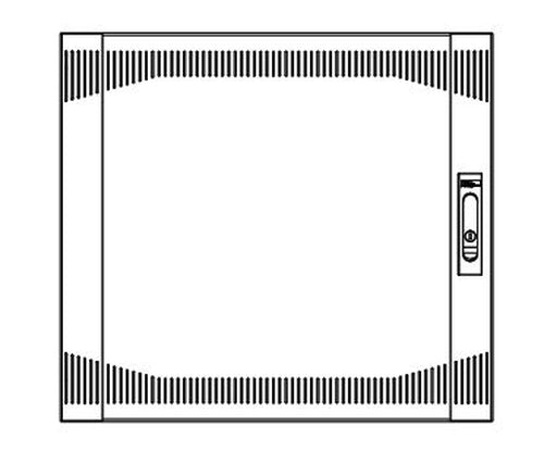 Middle Atlantic Products Vented Front Door 14 space