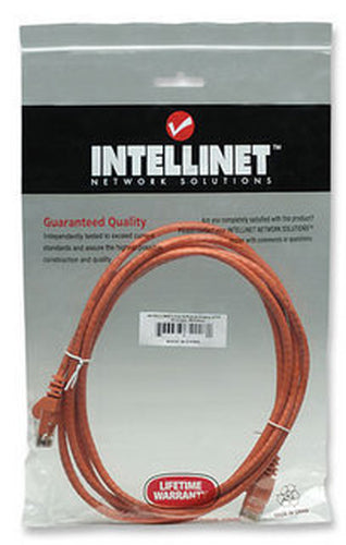 Intellinet Cat6, 1m networking cable Orange U/UTP (UTP)