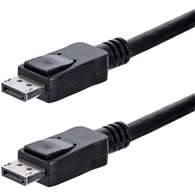 StarTech.com 1ft (30cm) DisplayPort 1.2 Cable, 4K x 2K UHD VESA Certified DisplayPort Cable, Short DP Cable/Cord for Monitor, w/ Latches