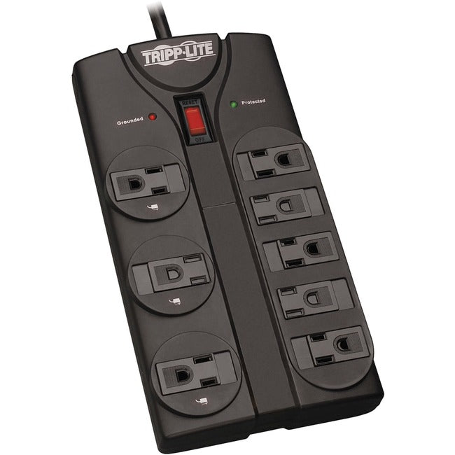 Surge 8 Outlet 8' Cord Black