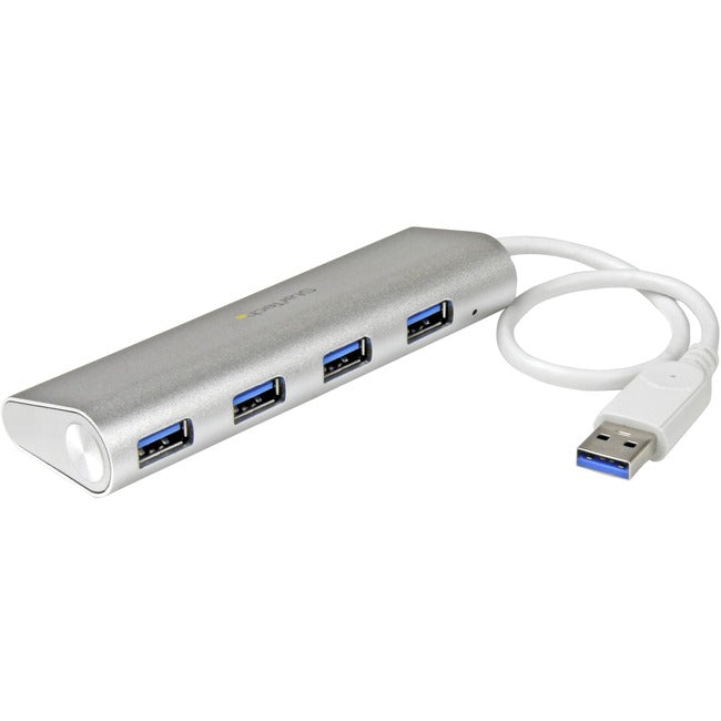 4Pt USB 3.0 Hub w Built In Cbl