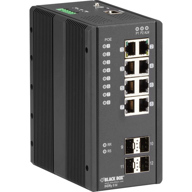 12PT Gb MGD PoE+ RJ45 SFP