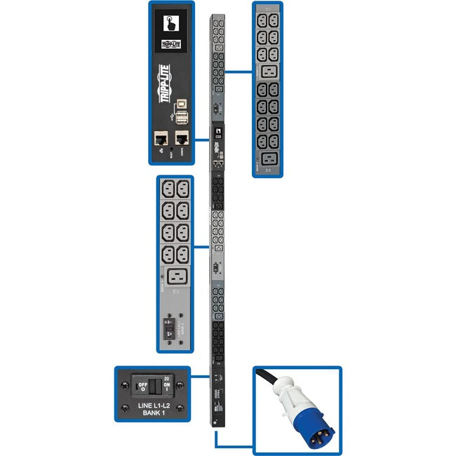 3Phase PDU Monitored 14.5kW 2