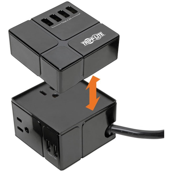 Surge Protector Cube 3AC 6 USB