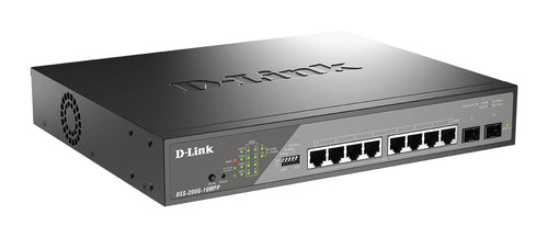D-Link DSS-200G-10MP/E network switch Managed L2 Gigabit Ethernet (10/100/1000) Power over Ethernet (PoE) 1U Grey