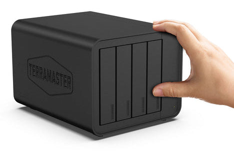 TerraMaster F4-424 NAS Desktop Intel® Core™ i5 i5-1235U 8 GB DDR5 Black