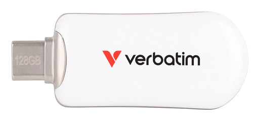 Verbatim Plectra USB-C Flash Drive White 128GB