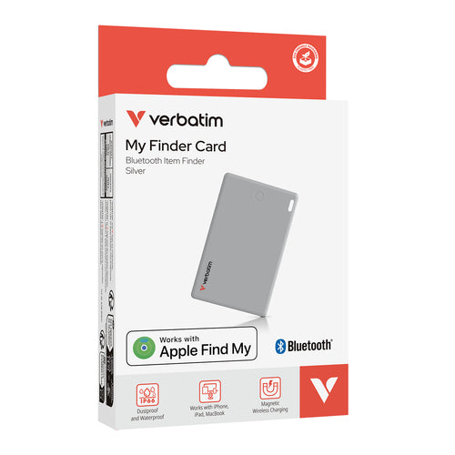 Verbatim My Finder Card Bluetooth Item Finder 1 pack Silver