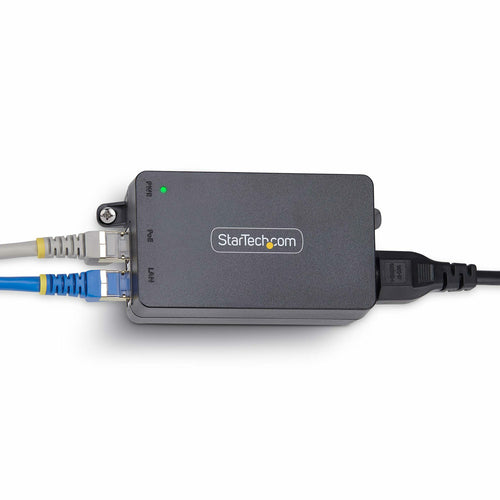 StarTech.com 1-Port Gigabit PoE+ Injector, 10M/100M/1G Ethernet, PoE/PoE+ (802.3af/802.3at), 30W Power Budget, Wall Mountable, Unmanaged Inline Power Over Ethernet