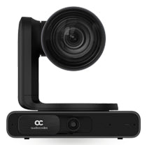 AudioCodes RXV200 Compute Device for small to mid size meeting rooms. The Bundle also Includes the RXPanel, RX15 Speakerphone and RXVCam50M