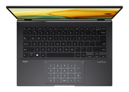 ASUS Zenbook 14 OLED UM3402YA-DS71 AMD Ryzen™ 7 5825U Laptop 35.6 cm (14") 2.8K 8 GB LPDDR4x-SDRAM 512 GB SSD Wi-Fi 6E (802.11ax) Windows 11 Home Black