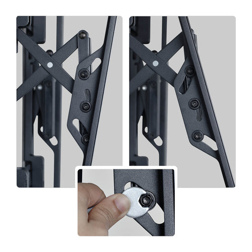 StarTech.com UL Listed Extendable TV Wall Mount for up to 105inch 176lb (80kg) Display, Easy Rear Access, Laterally Adjustable Bracket Supports up to VESA 1000x600