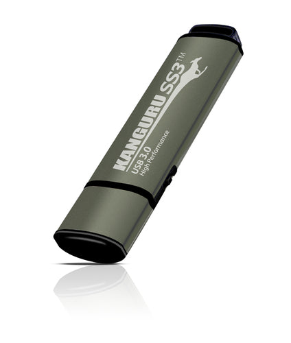 iStorage Kanguru SS3™ SuperSpeed USB3.0 32GB |Secure Flash Drive| Physical Write Protect Switch | Windows “Ready Boost” compatible | Simple Driverless Setup | Plug and Play