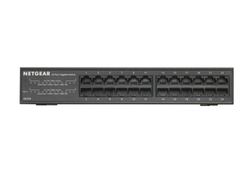 NETGEAR GS324 Unmanaged Gigabit Ethernet (10/100/1000) 1U Black
