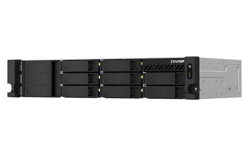 QNAP TS-873AeU-RP NAS Rack (2U) Ryzen Embedded V1500B 4 GB DDR4 0 TB QuTS hero Black